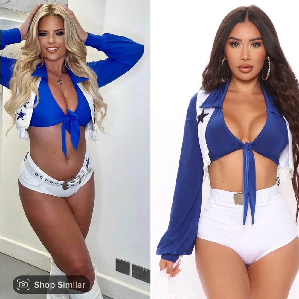 Dallas Cowboys Cheerleader Costume -5pc Fashionnova